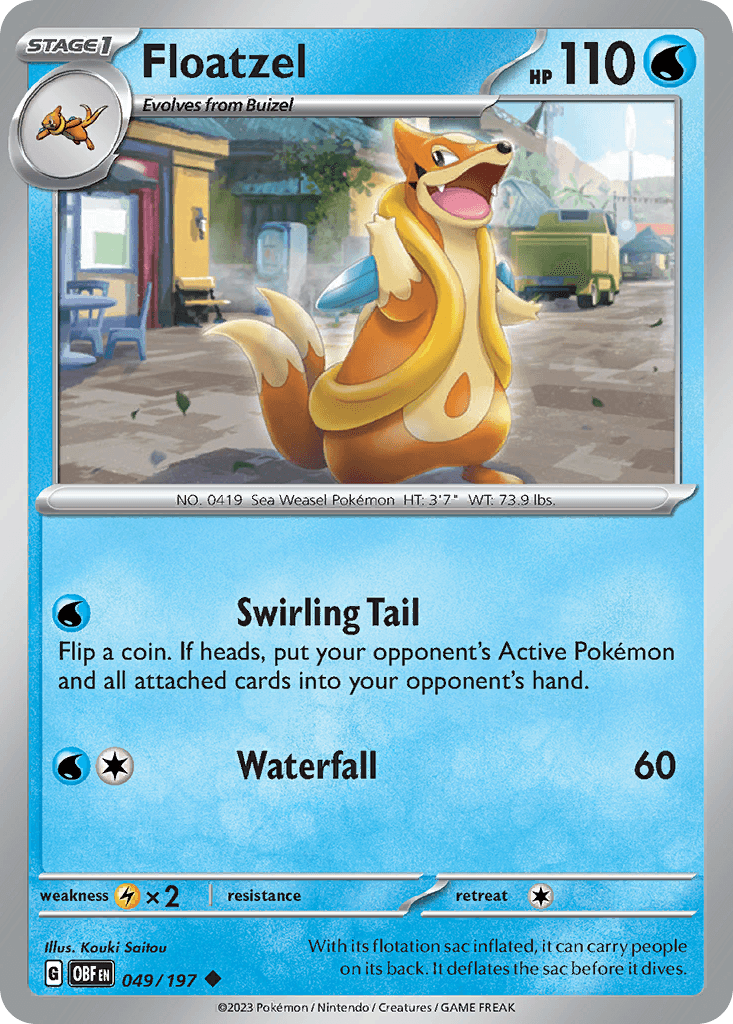 Floatzel Obsidian Flames