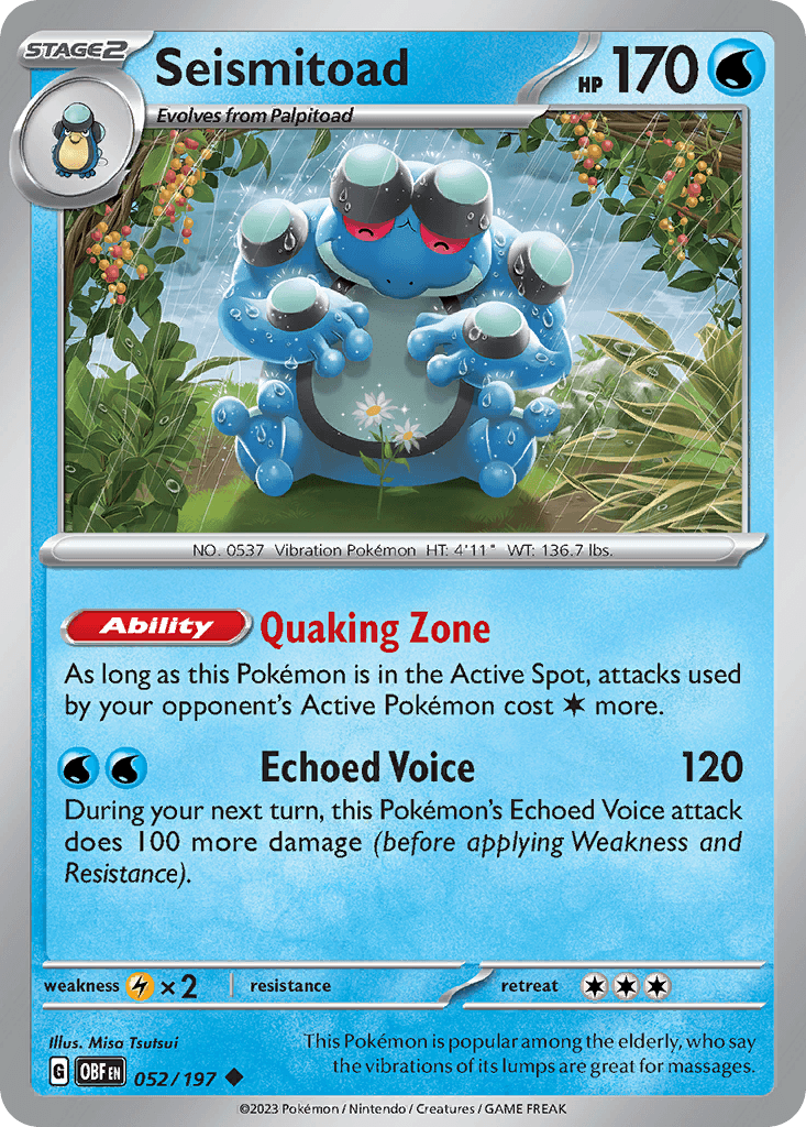 Seismitoad Obsidian Flames