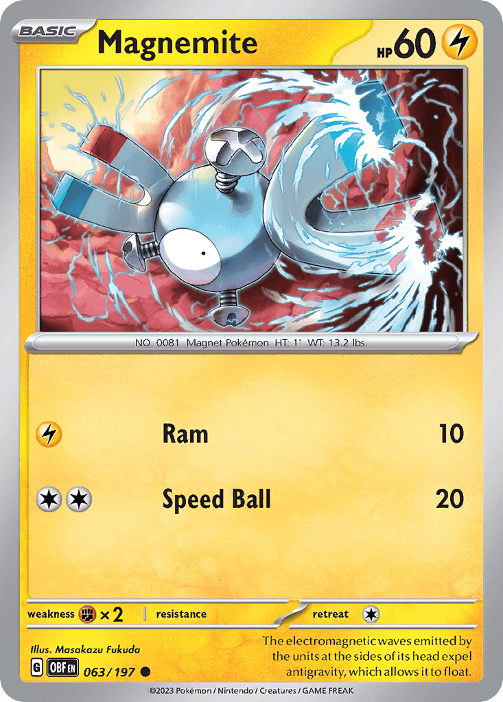 Magnemite Obsidian Flames
