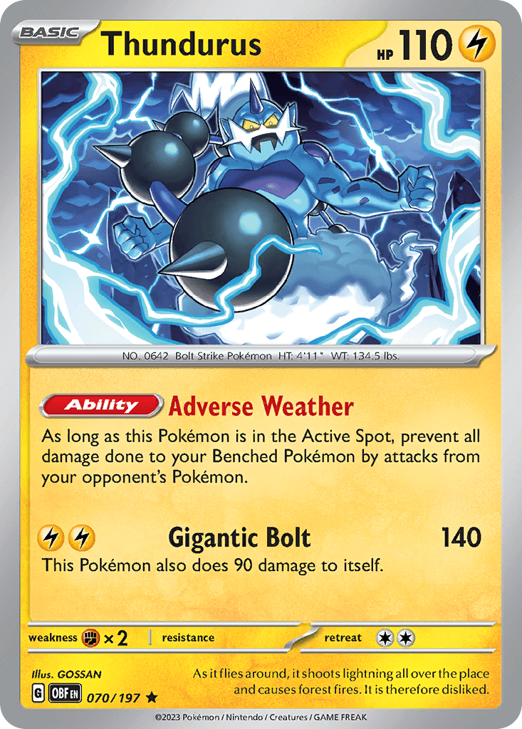 Thundurus Obsidian Flames
