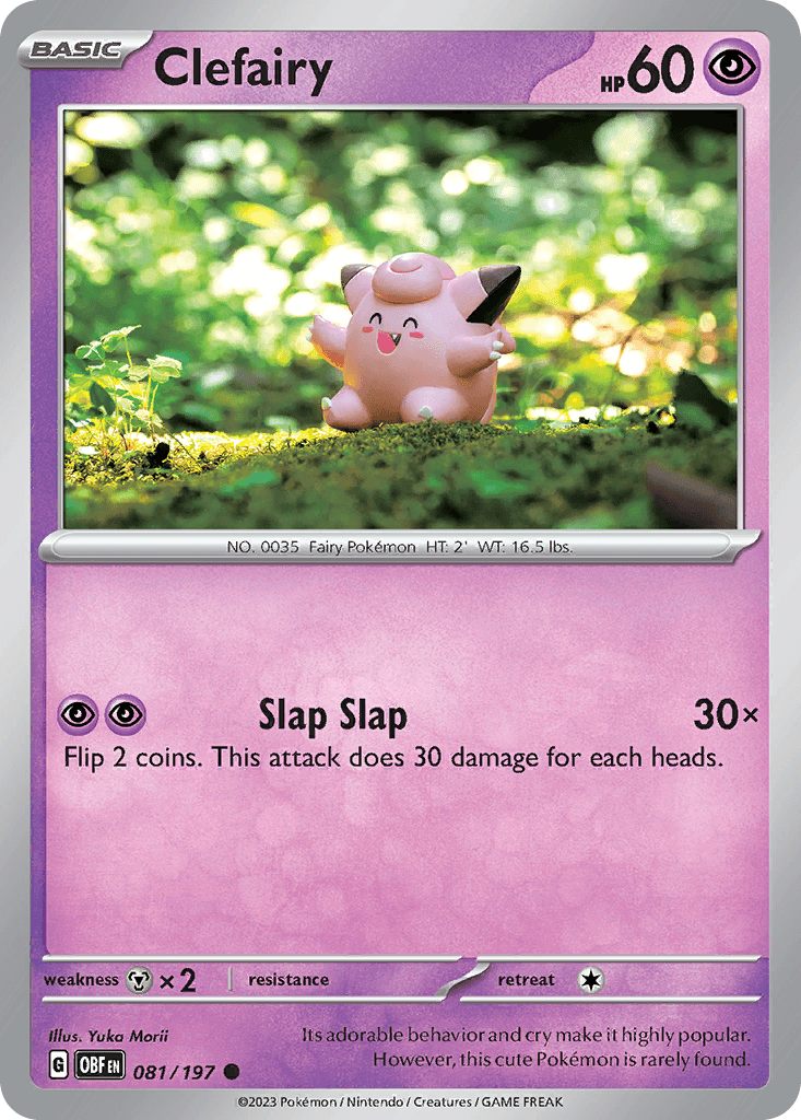 Clefairy Obsidian Flames