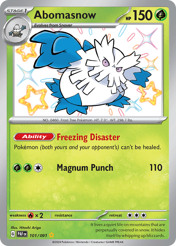 Abomasnow Paldean Fates
