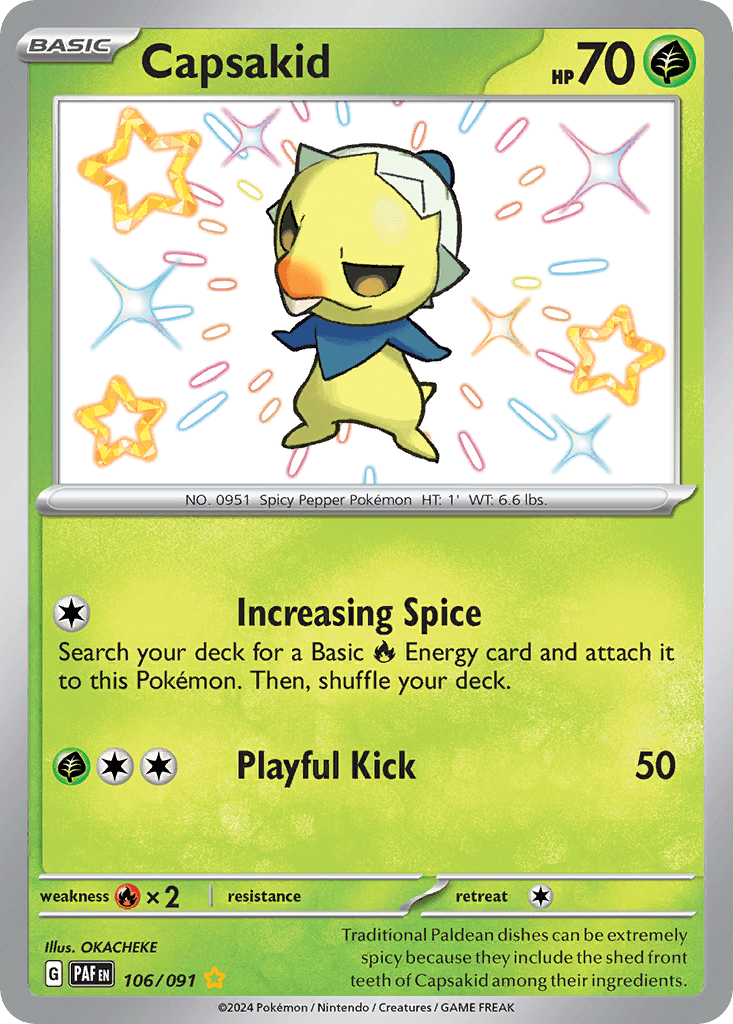 Capsakid Paldean Fates