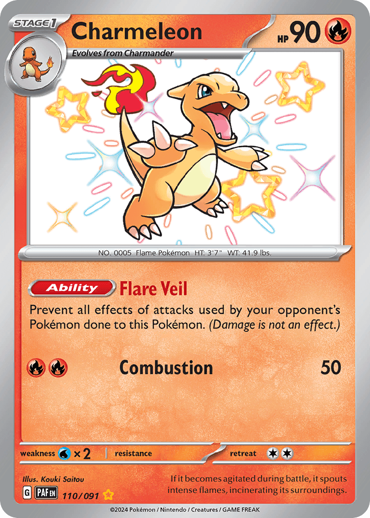 Charmeleon Paldean Fates