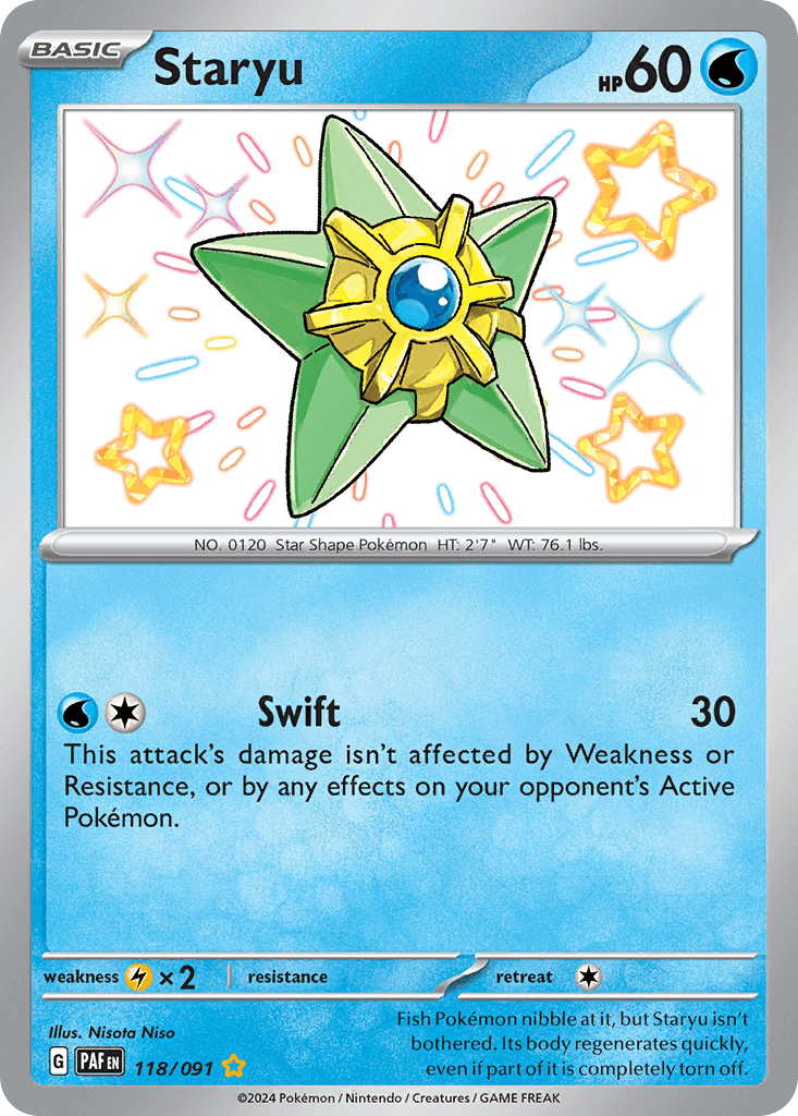 Staryu Paldean Fates