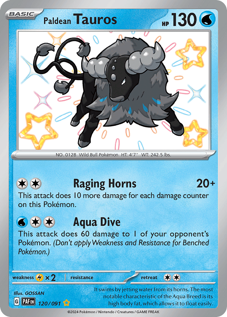 Paldean Tauros Paldean Fates