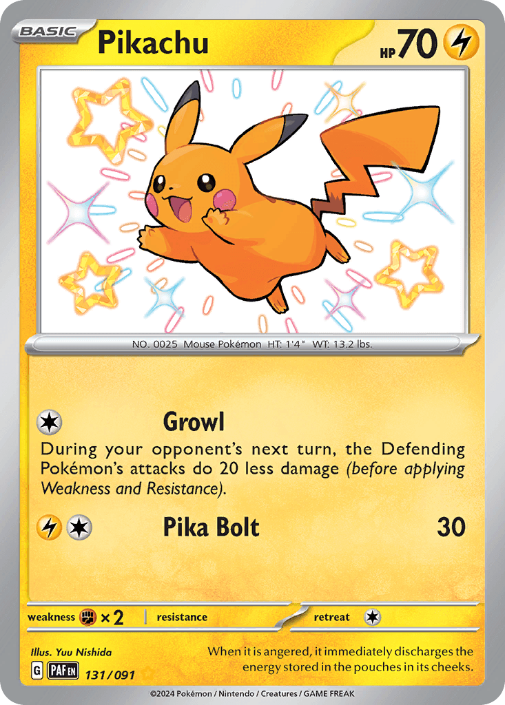 Pikachu Paldean Fates