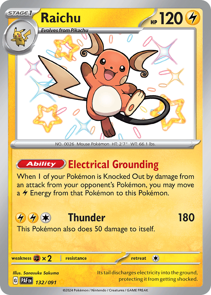 Raichu Paldean Fates