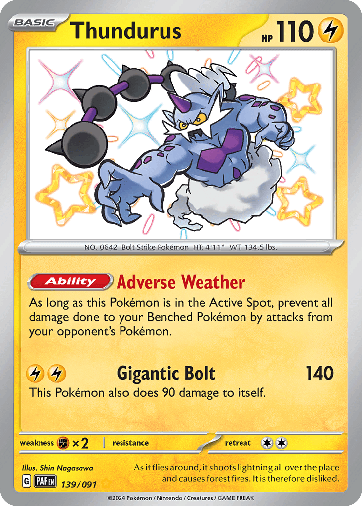 Thundurus Paldean Fates