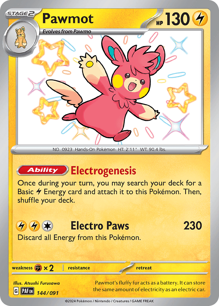 Pawmot Paldean Fates