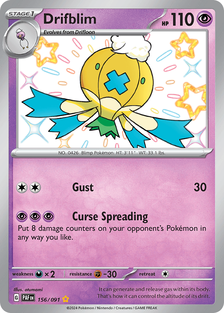 Drifblim Paldean Fates