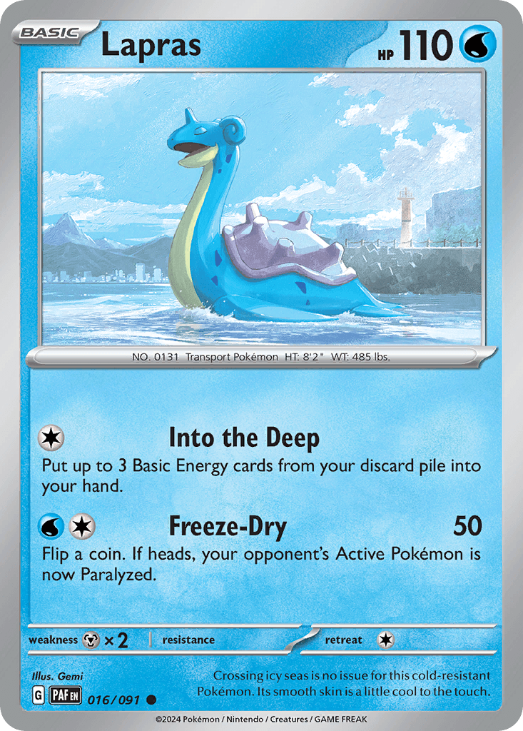Lapras Paldean Fates