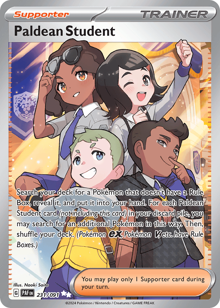 Paldean Student Paldean Fates