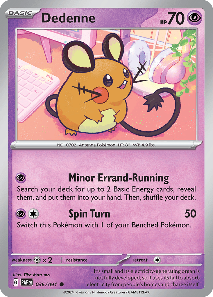 Dedenne Paldean Fates
