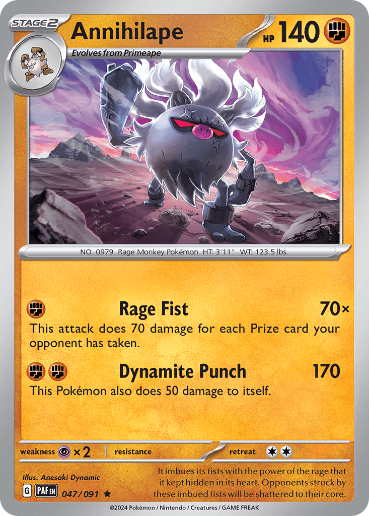 Annihilape Paldean Fates