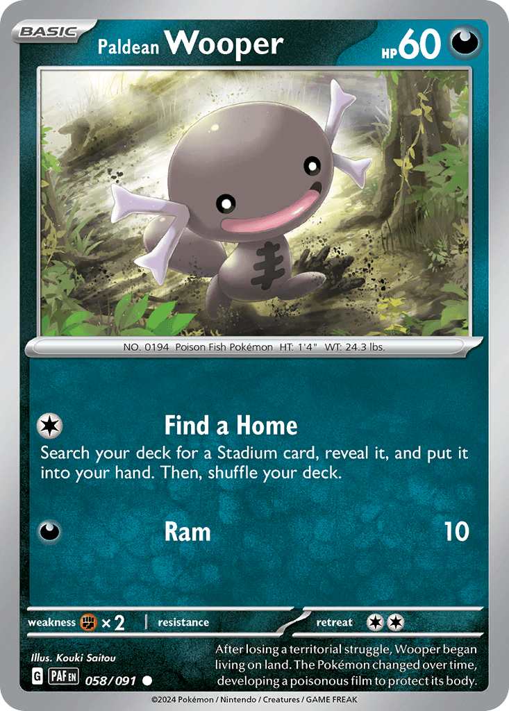 Paldean Wooper Paldean Fates