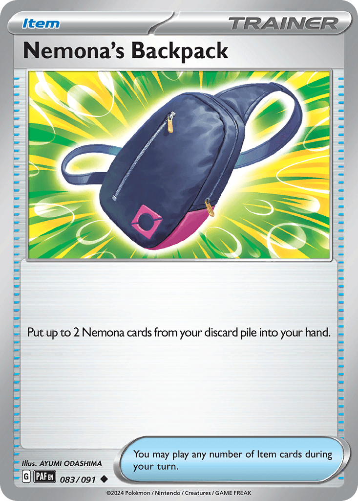 Nemona's Backpack Paldean Fates