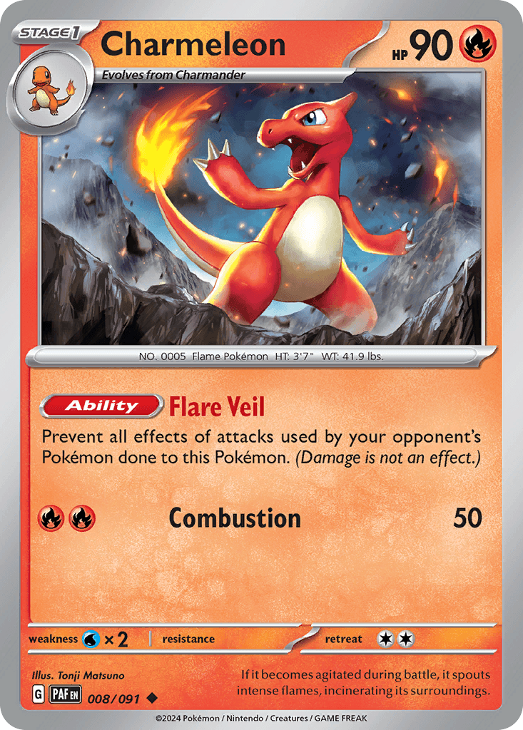 Charmeleon Paldean Fates