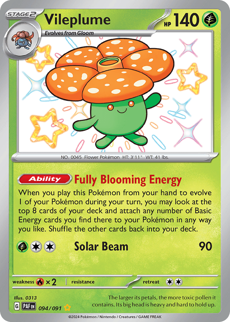 Vileplume Paldean Fates