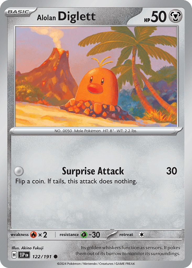 Alolan Diglett Surging Sparks