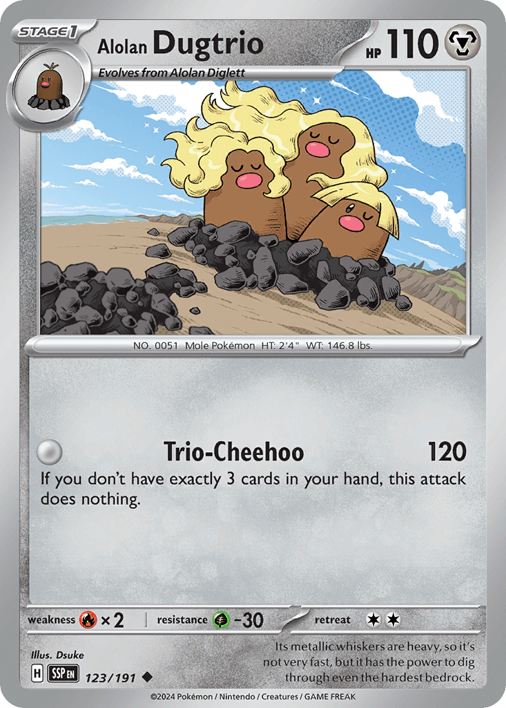 Alolan Dugtrio Surging Sparks