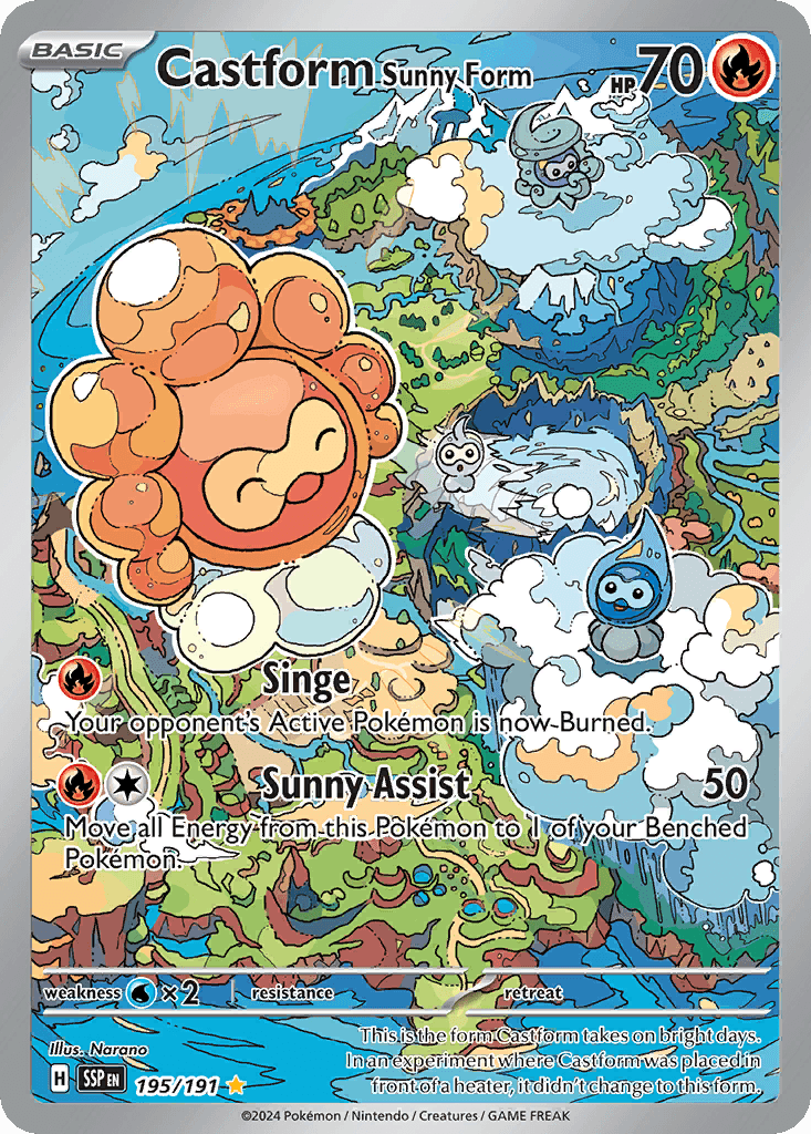 Castform Sunny Form Surging Sparks