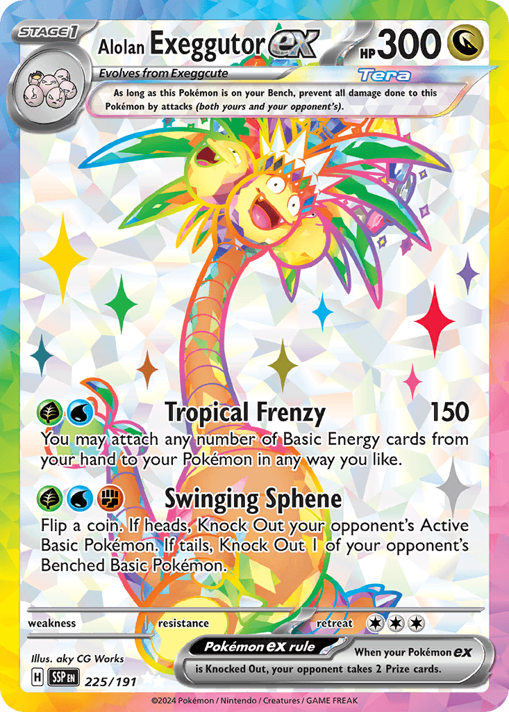 Alolan Exeggutor ex Surging Sparks