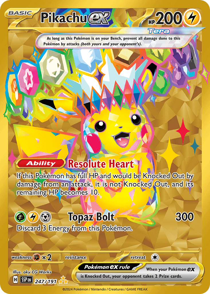 Pikachu ex Surging Sparks