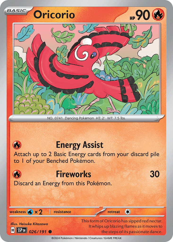 Oricorio Surging Sparks
