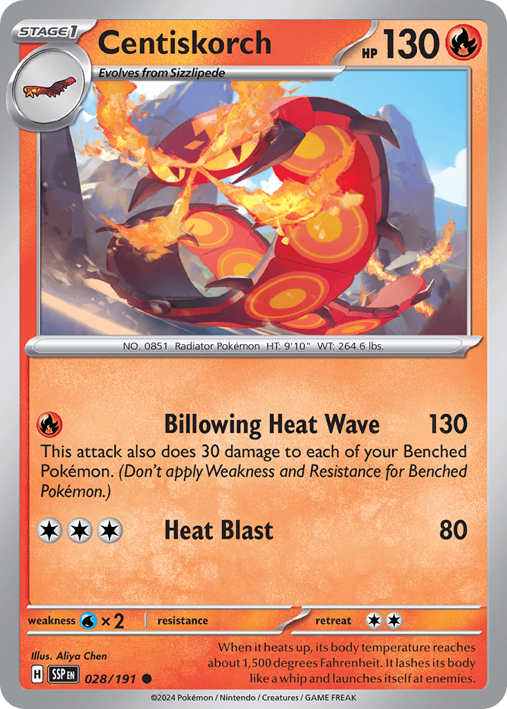 Centiskorch Surging Sparks