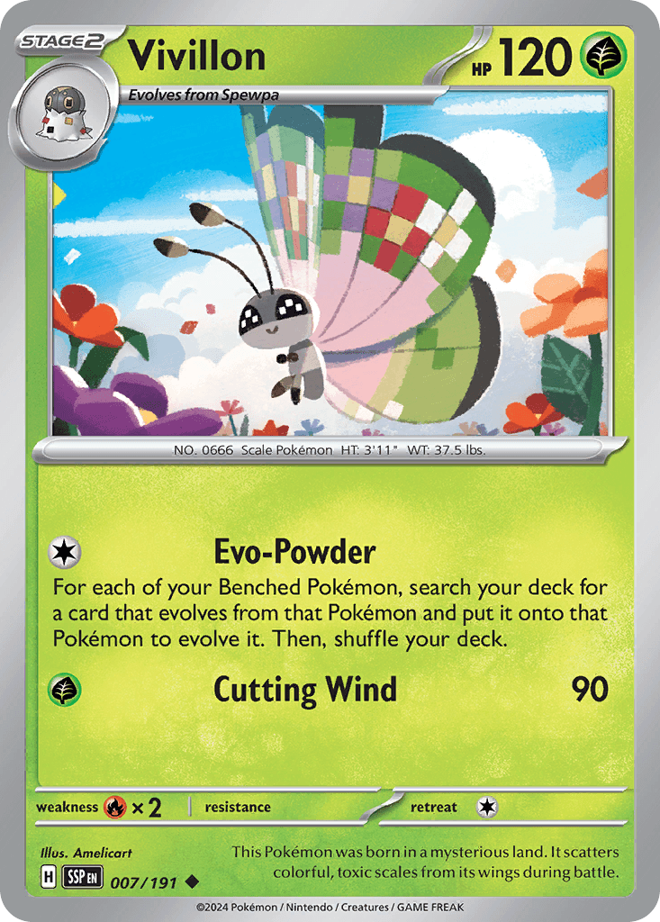 Vivillon Surging Sparks