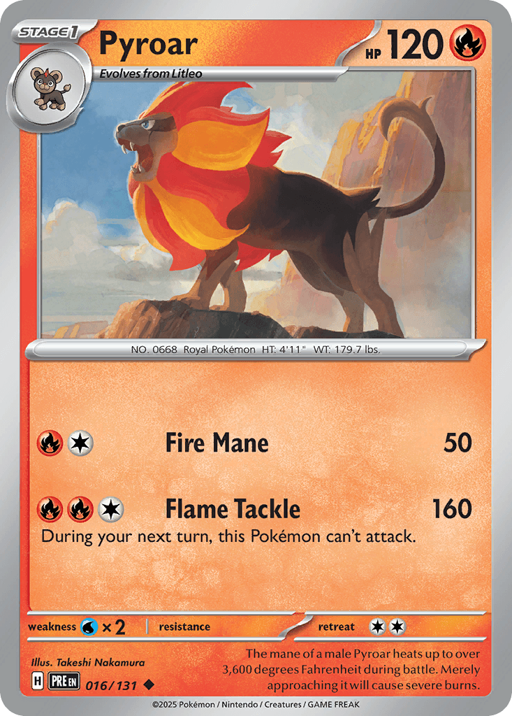 Pyroar Prismatic Evolutions