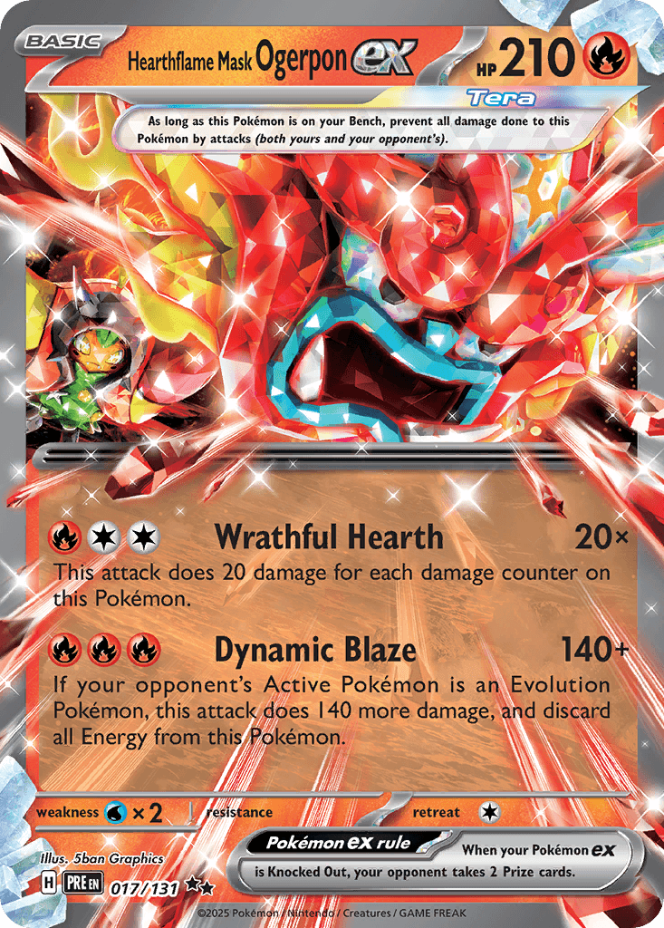 Hearthflame Mask Ogerpon ex Prismatic Evolutions