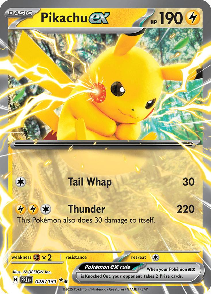 Pikachu ex Prismatic Evolutions