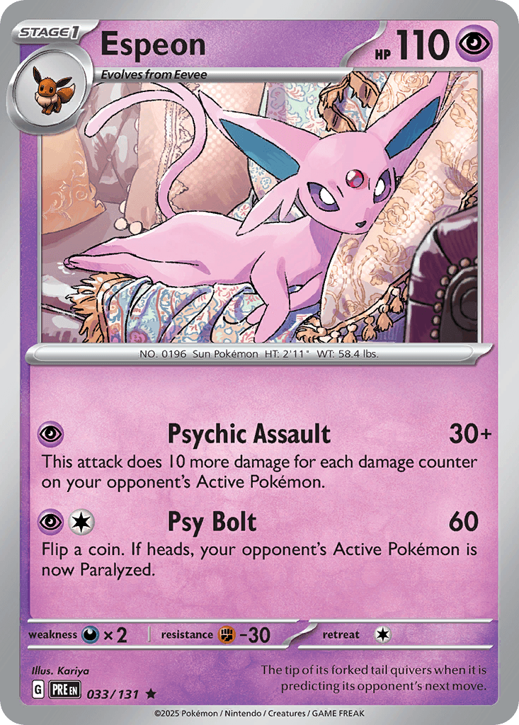 Espeon Prismatic Evolutions