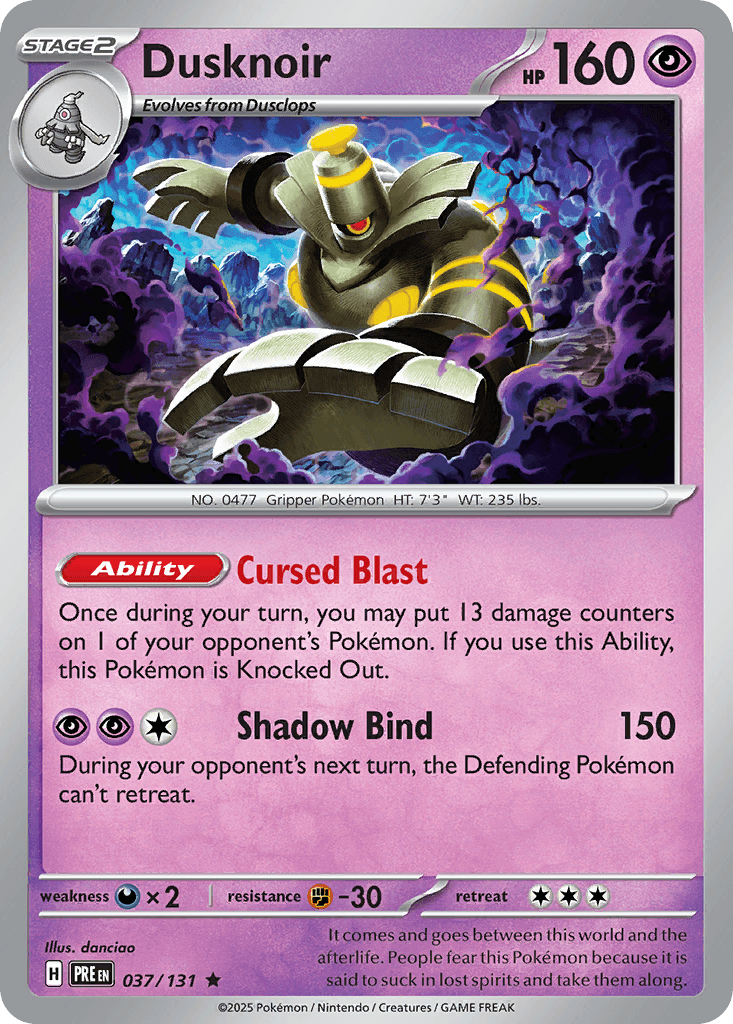Dusknoir Prismatic Evolutions