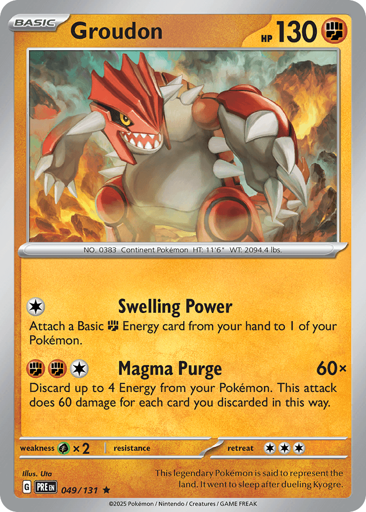 Groudon Prismatic Evolutions