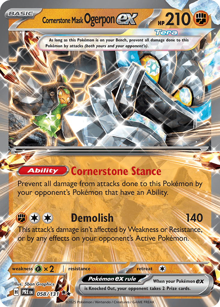 Cornerstone Mask Ogerpon ex Prismatic Evolutions