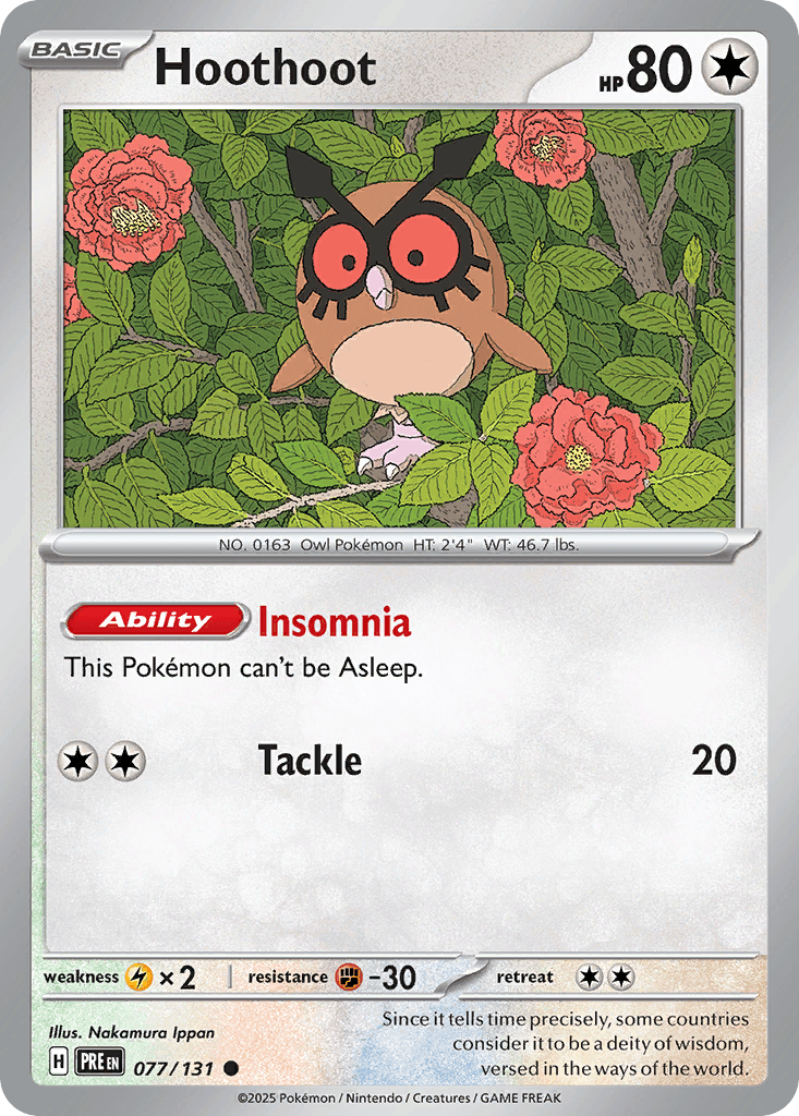 Hoothoot Prismatic Evolutions