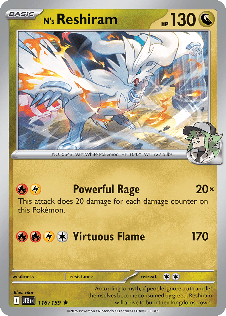 N's Reshiram Journey Together