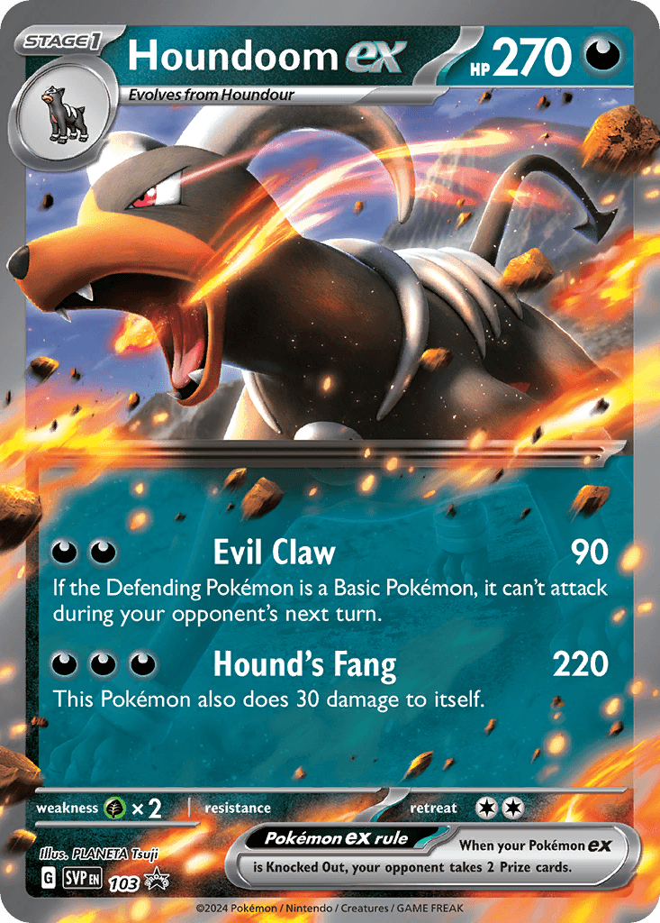 Houndoom ex Scarlet & Violet Black Star Promos