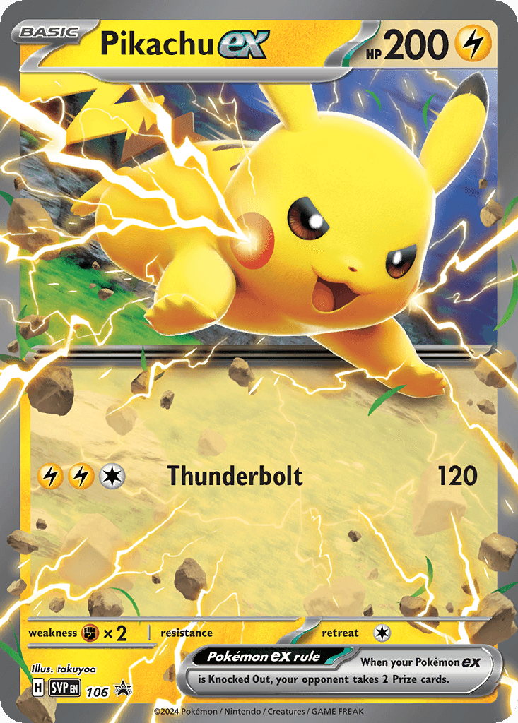 Pikachu ex Scarlet & Violet Black Star Promos