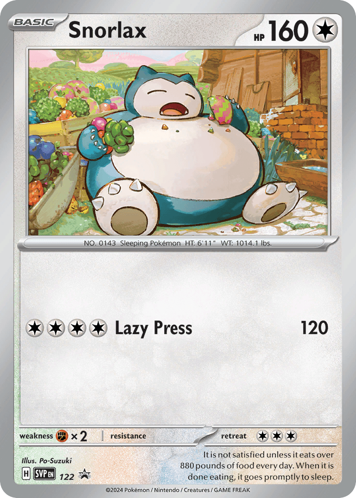 Snorlax Scarlet & Violet Black Star Promos
