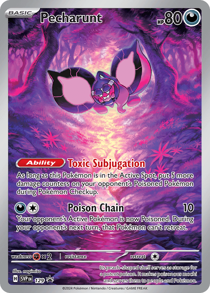 Pecharunt Scarlet & Violet Black Star Promos