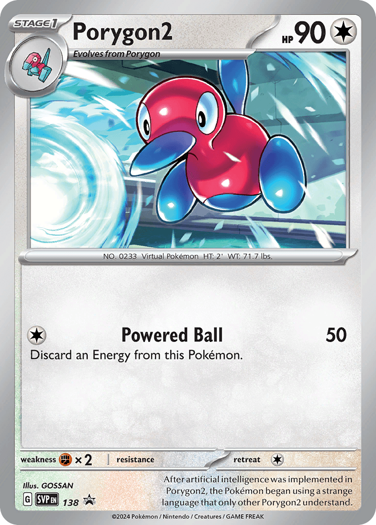 Porygon2 Scarlet & Violet Black Star Promos
