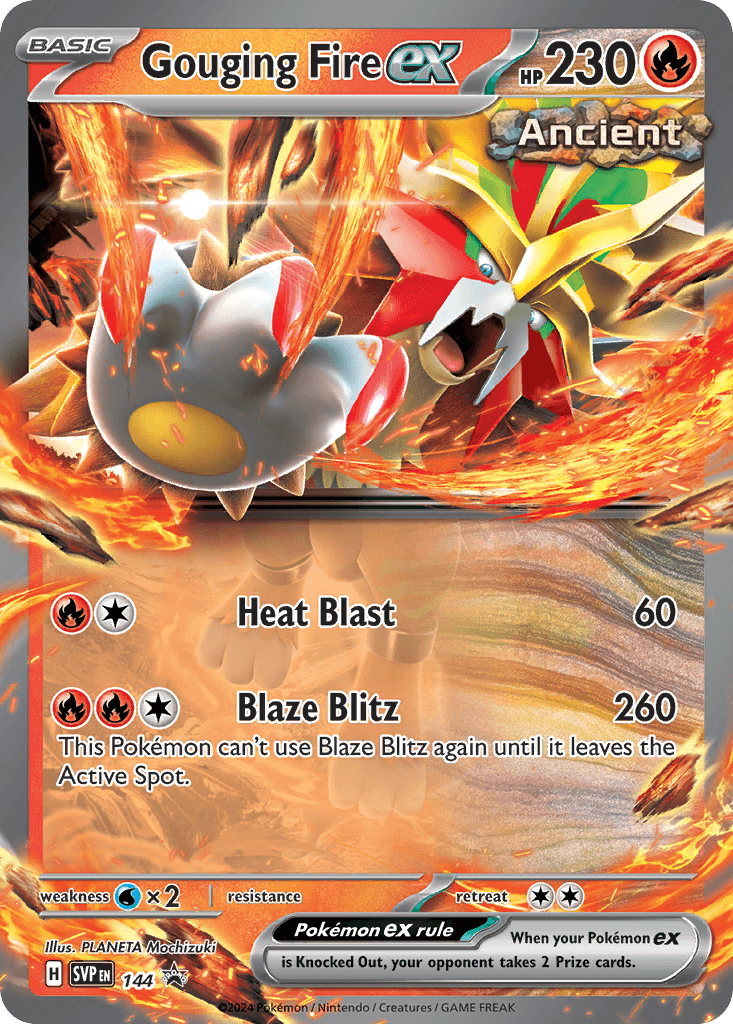Gouging Fire ex Scarlet & Violet Black Star Promos