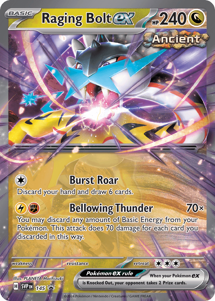 Raging Bolt ex Scarlet & Violet Black Star Promos