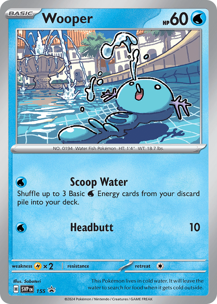 Wooper Scarlet & Violet Black Star Promos