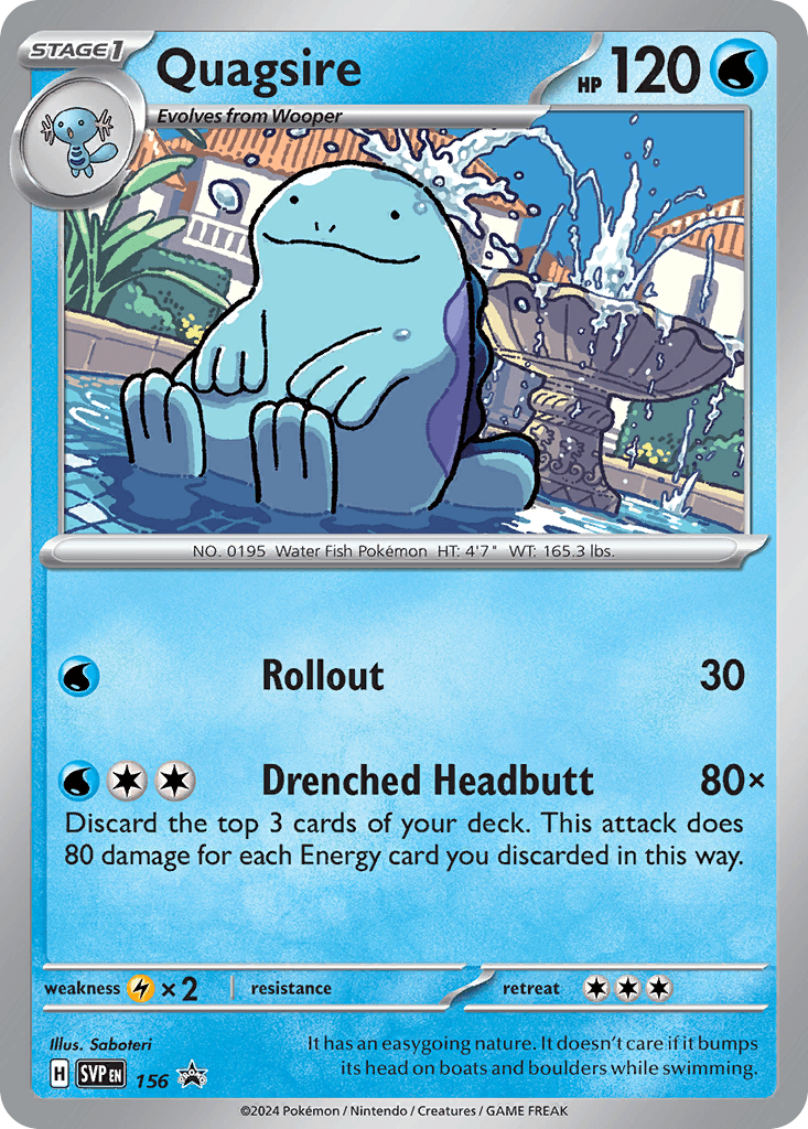 Quagsire Scarlet & Violet Black Star Promos