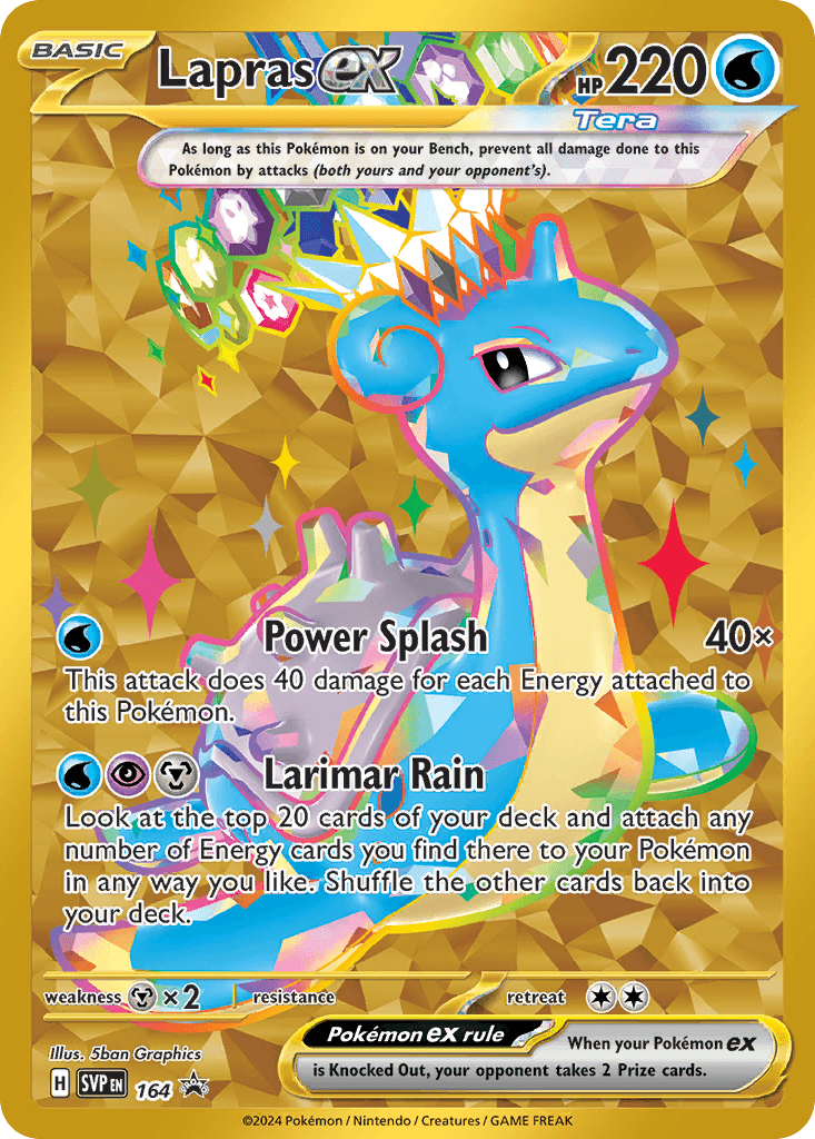 Lapras ex Scarlet & Violet Black Star Promos